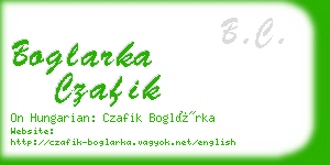 boglarka czafik business card